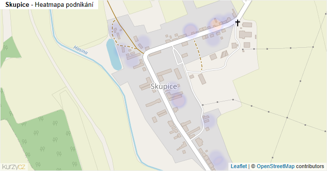 Skupice - mapa podnikání