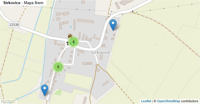 Strkovice - mapa firem