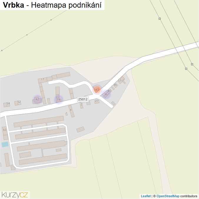 Mapa Vrbka - Firmy v části obce.