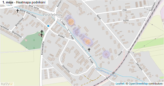 1. máje - mapa podnikání