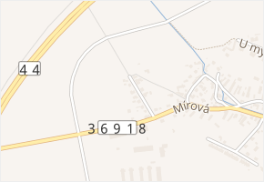 Ballonova v obci Postřelmov - mapa ulice