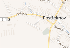 Brachtlova v obci Postřelmov - mapa ulice