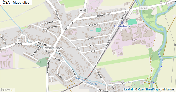 ČSA - mapa ulice
