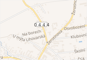 Hradecká v obci Postřelmov - mapa ulice