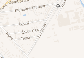 Klubovní v obci Postřelmov - mapa ulice
