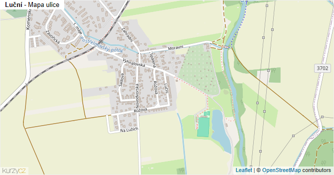 Luční - mapa ulice