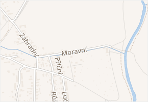 Moravní v obci Postřelmov - mapa ulice