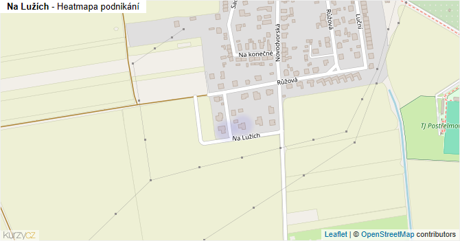 Na Lužích - mapa podnikání