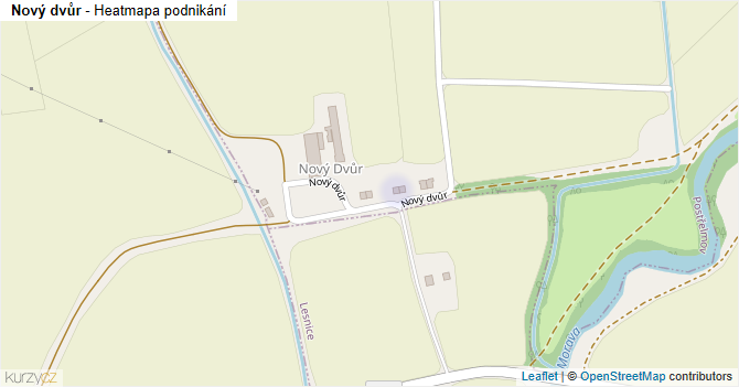 Nový dvůr - mapa podnikání