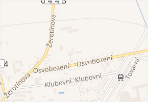 Osvobození v obci Postřelmov - mapa ulice