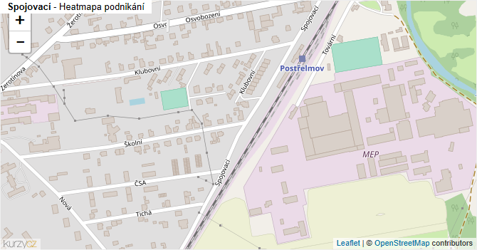 Spojovací - mapa podnikání