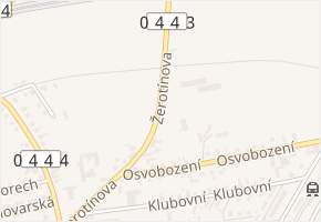 Žerotínova v obci Postřelmov - mapa ulice