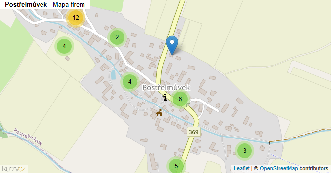 Postřelmůvek - mapa firem