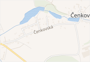 Duhová v obci Postřižín - mapa ulice