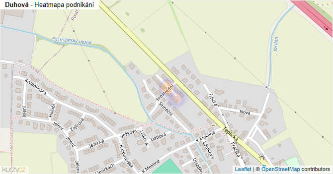 Duhová - mapa podnikání