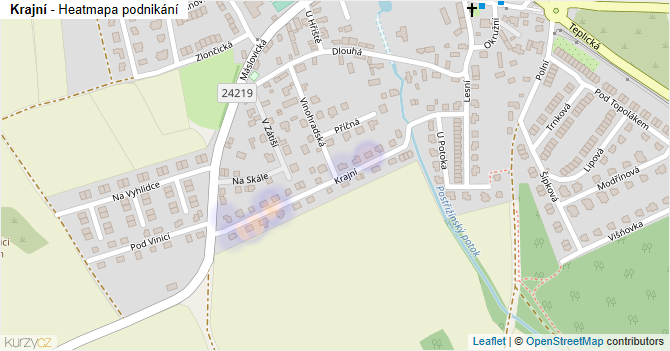Krajní - mapa podnikání