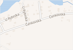 U Čističky v obci Postřižín - mapa ulice