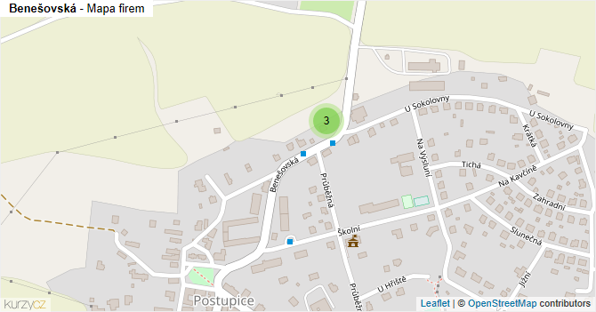 Benešovská - mapa firem