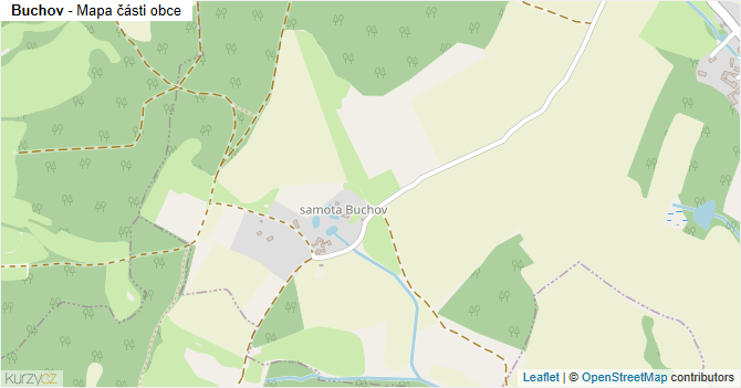 Buchov - mapa části obce