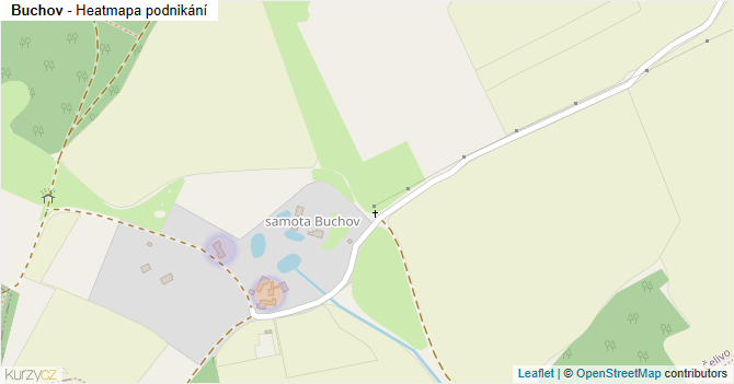 Buchov - mapa podnikání