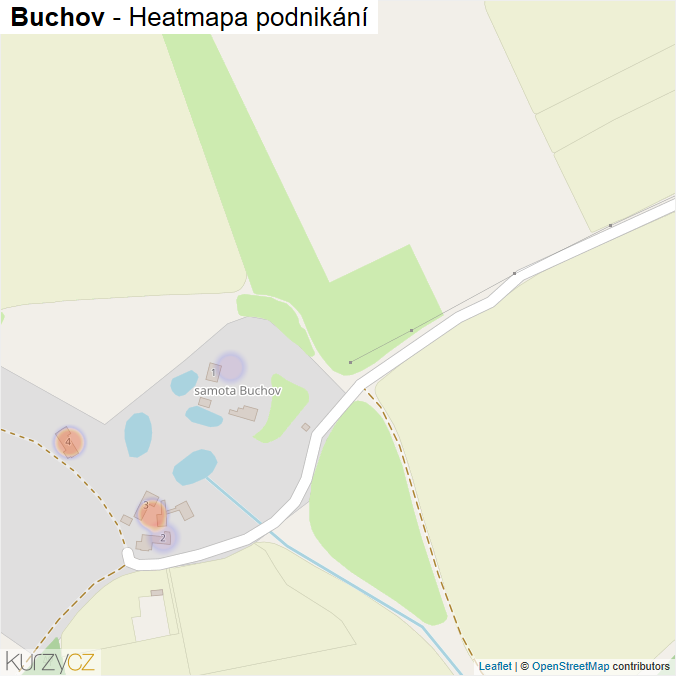 Mapa Buchov - Firmy v části obce.