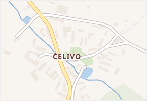 Čelivo v obci Postupice - mapa části obce