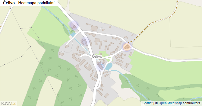 Čelivo - mapa podnikání