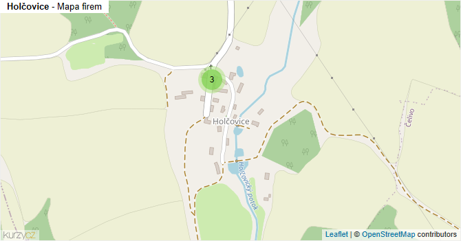 Holčovice - mapa firem