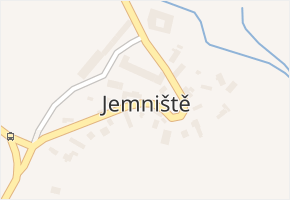 Jemniště v obci Postupice - mapa části obce