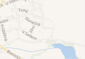 K Chalupám v obci Postupice - mapa ulice