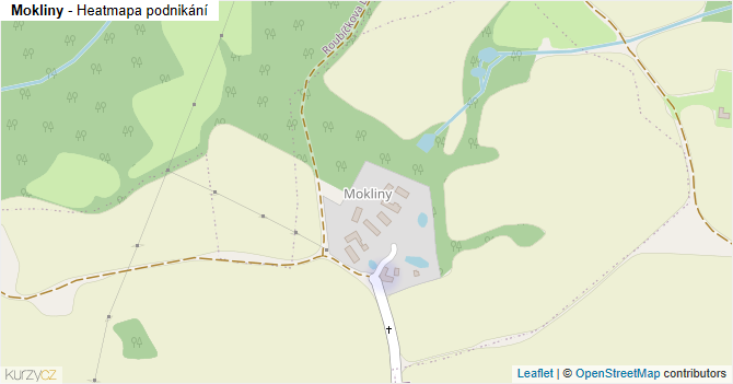 Mokliny - mapa podnikání
