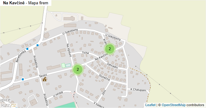 Na Kavčíně - mapa firem
