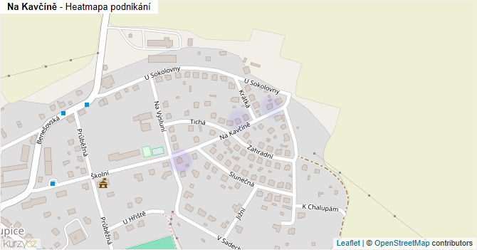 Na Kavčíně - mapa podnikání