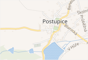 Pozovská v obci Postupice - mapa ulice
