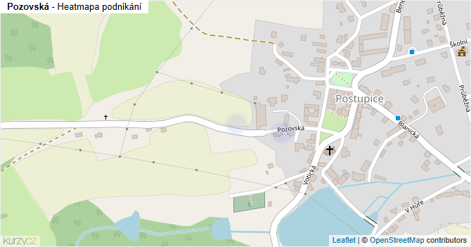 Pozovská - mapa podnikání