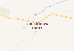 Roubíčkova Lhota v obci Postupice - mapa části obce