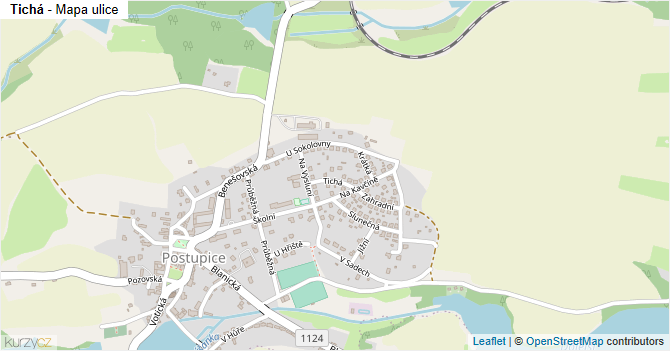 Tichá - mapa ulice