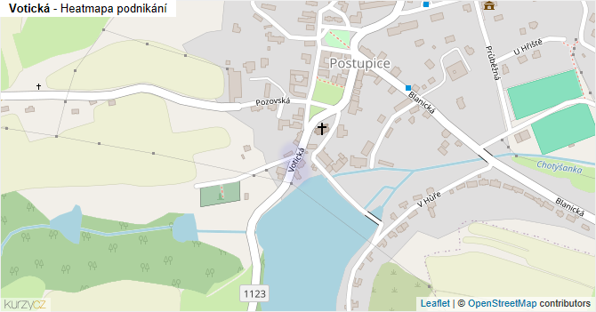 Votická - mapa podnikání
