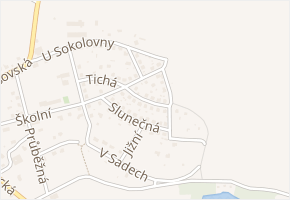 Zahradní v obci Postupice - mapa ulice