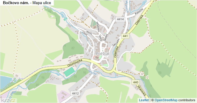 Bočkovo nám. - mapa ulice