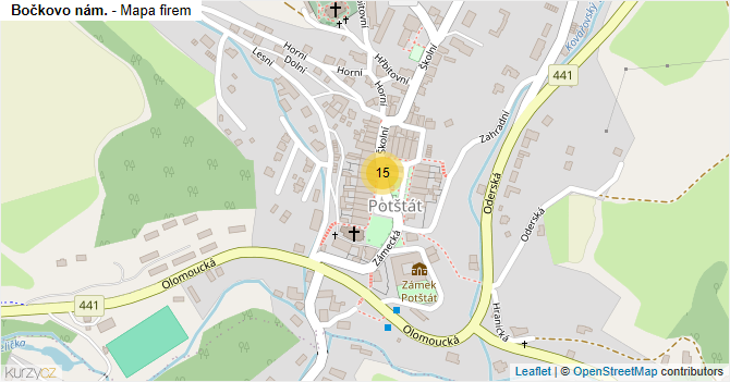 Bočkovo nám. - mapa firem