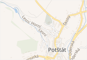 Dolní v obci Potštát - mapa ulice