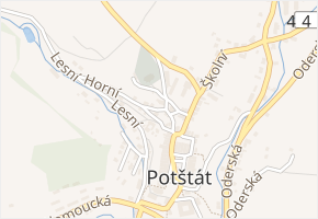 Hřbitovní v obci Potštát - mapa ulice