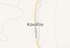 Kovářov v obci Potštát - mapa části obce