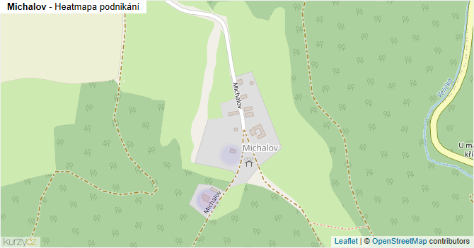 Michalov - mapa podnikání