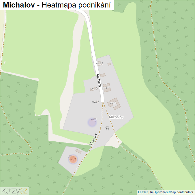 Mapa Michalov - Firmy v ulici.
