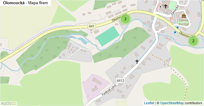 Olomoucká - mapa firem