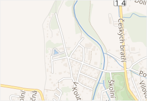 Bendlova v obci Potštejn - mapa ulice