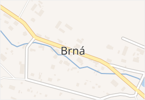 Brná v obci Potštejn - mapa části obce
