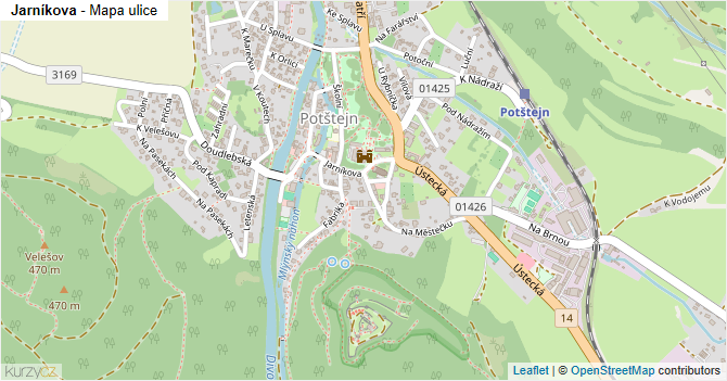 Jarníkova - mapa ulice